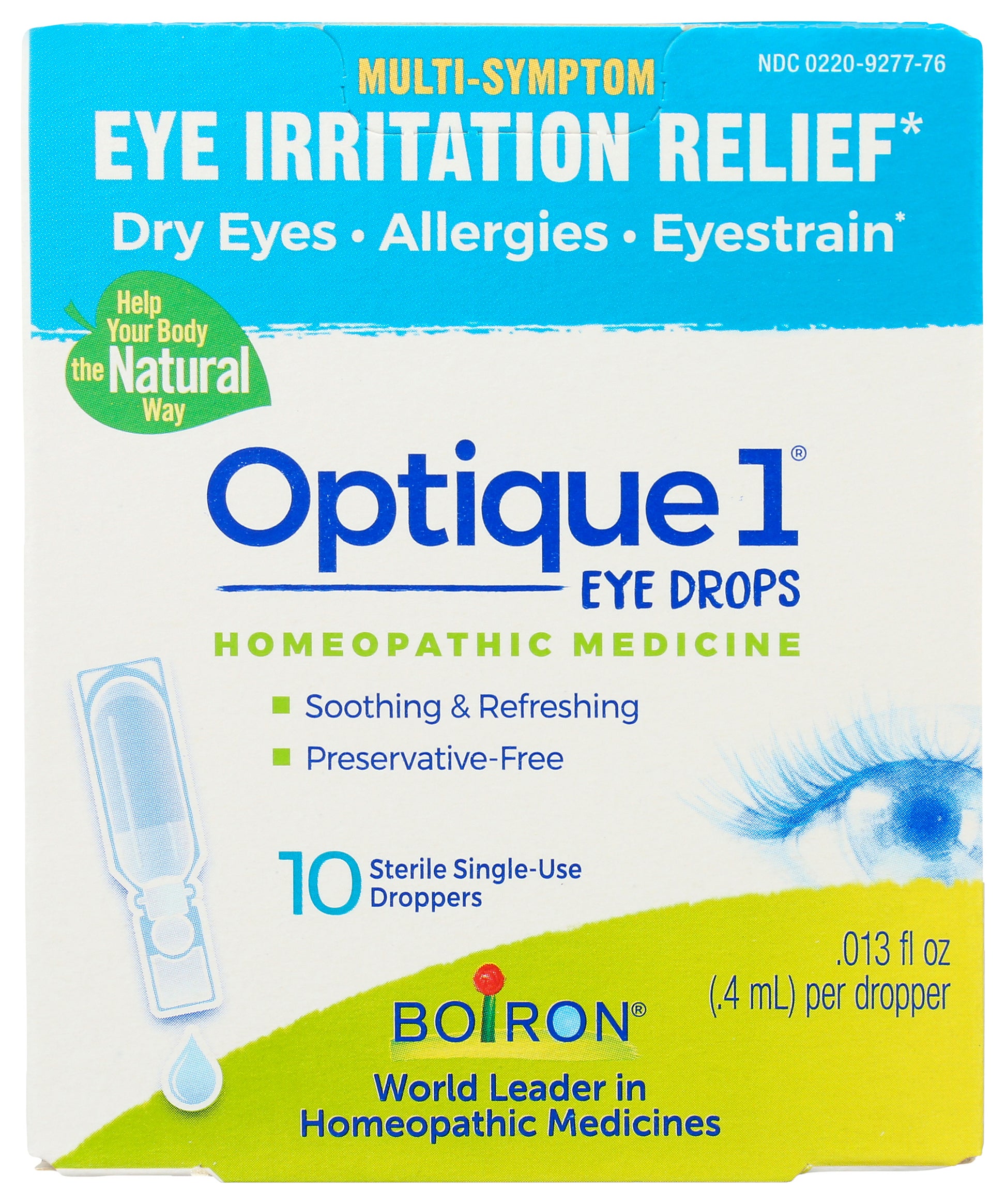 Boiron Optique 1 Eye Drops 10 ct Front