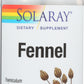Solaray Fennel 450mg 100 VegCaps Front of Bottle