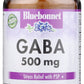 Bluebonnet Gaba 500 mg 120 Vegetable Capsules Front
