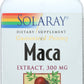 Solaray Maca Root Extract 300 mg 60 VegCaps Front of Bottle