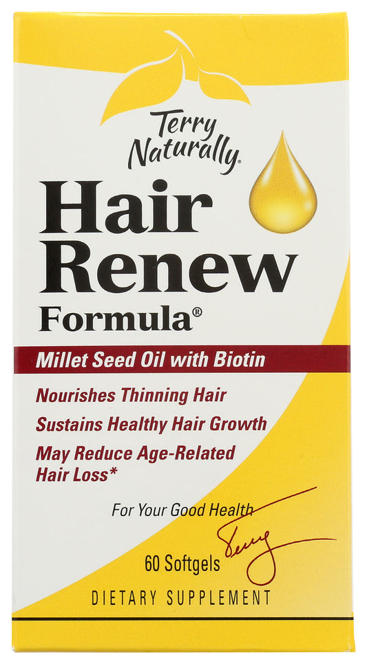 Terry Naturally Hair Renewal Formula Millet Seed Oil with Biotin 60 Softgels