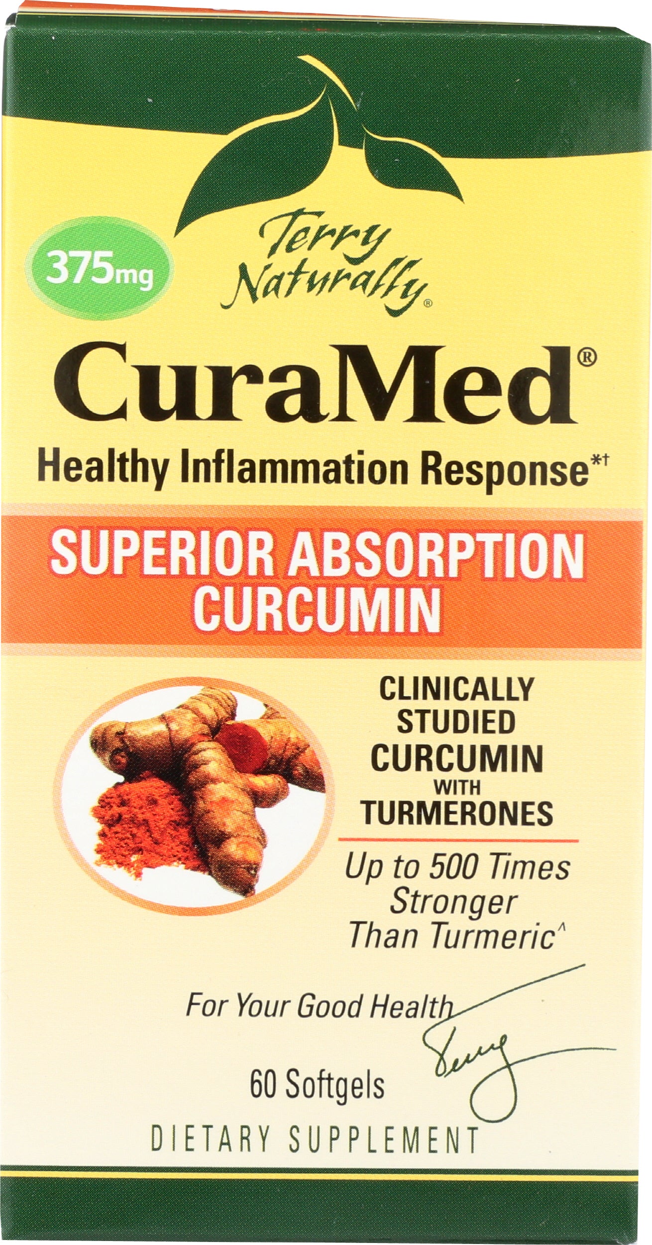 Terry Naturally CuraMed 60 Softgels Front of Box