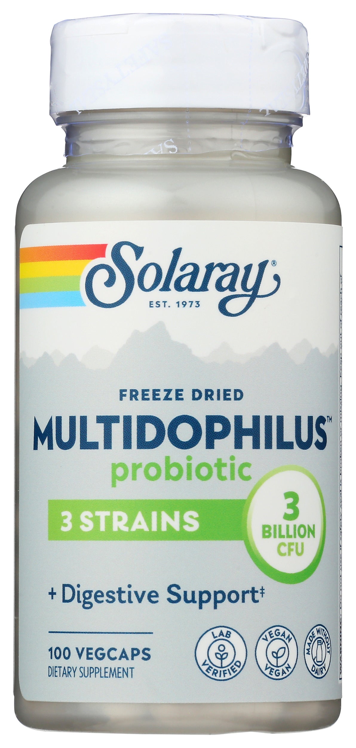 Solaray Multidophilus Probiotic Front of Bottle