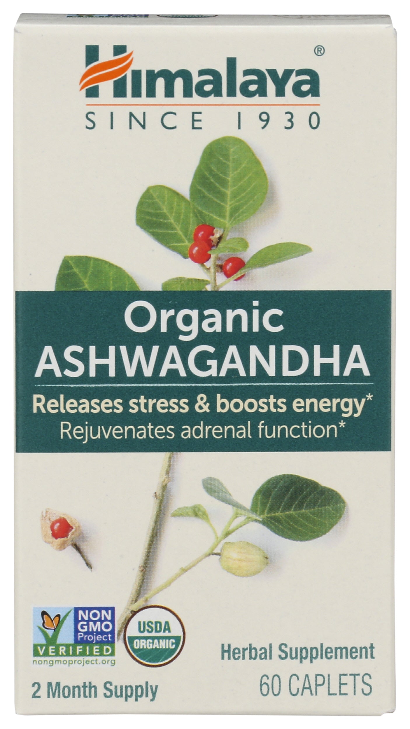 Himalaya Organic Ashwagandha 60 Caplets
