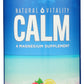 Natural Vitality Calm Magnesium Supplement Raspberry-Lemon Flavor 16oz Front of Bottle