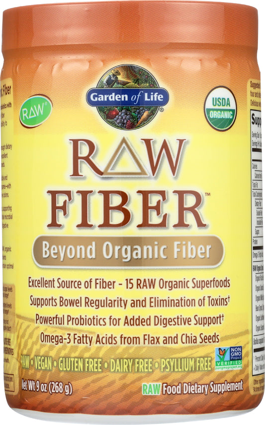 Garden of Life Raw Organic Fiber 9.45 oz. Front