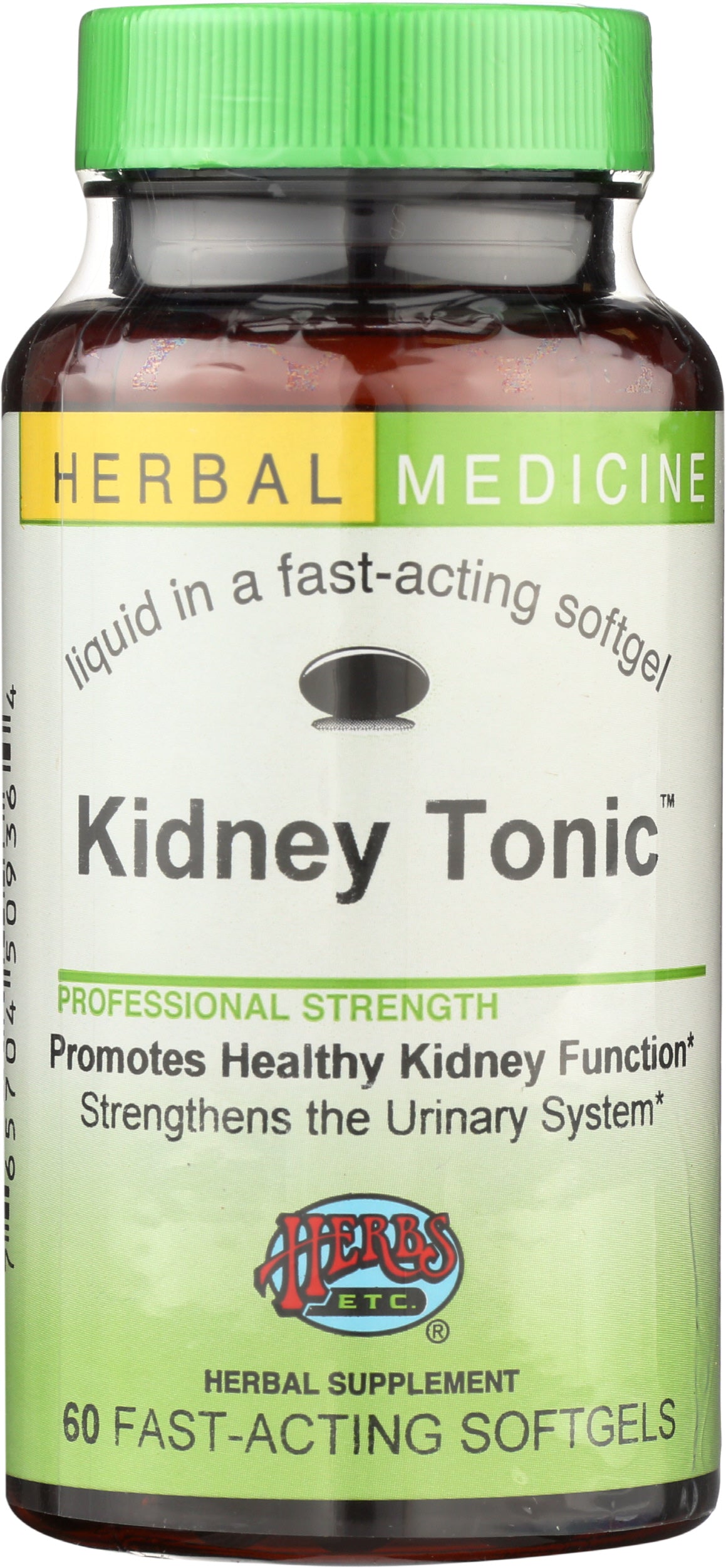Herbs Etc. Kidney Tonic 60 Soft Gels Front