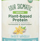 Four Sigmatic Plant-Based Protein Powder Sweet Vanilla Flavor 600g Front of Bottle