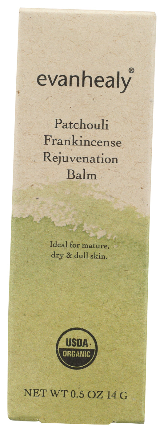 evanhealy Patchouli Frankincense Rejuvenation Balm 0.5 Oz. Front