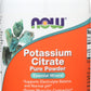 NOW Potassium Citrate Powder 12oz Front of Bottle