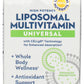 Solaray Liposomal Universal Multivitamin 60 Vegcaps Front of Box
