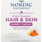 Nordic Naturals Hair & Skin Zero Sugar 27 Gummy Chews Front
