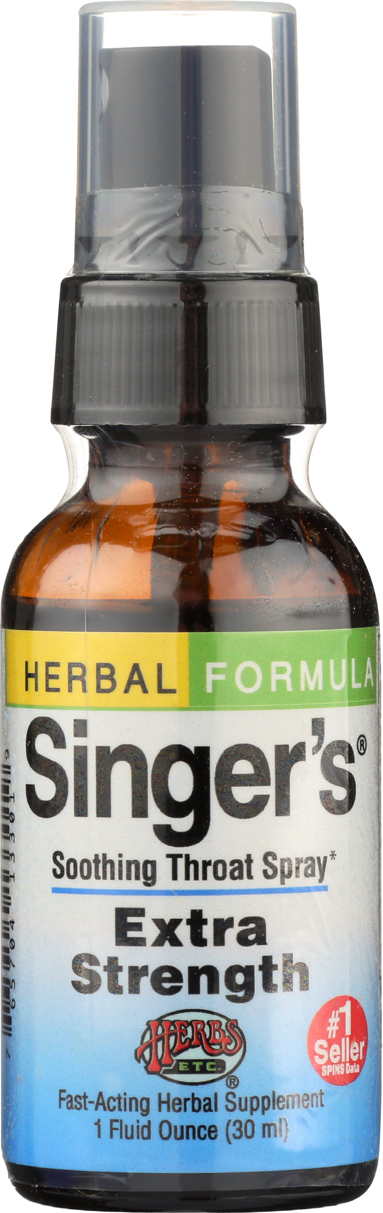 Herbs Etc. Extra Strength Throat Spray 1 fl oz Front of Bottle
