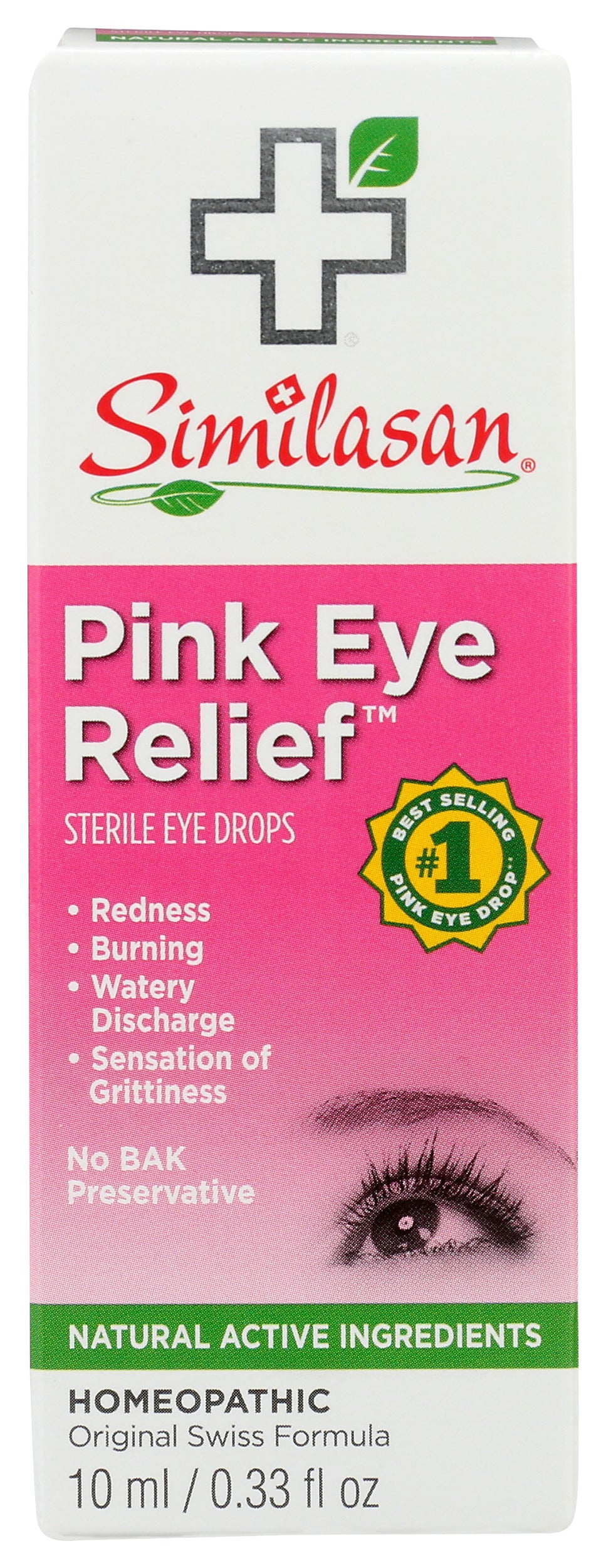 Similasan Pink Eye Relief Drops 0.33 fl oz Front