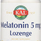 KAL Melatonin 5 mg 60 Lozenges Front of Bottle