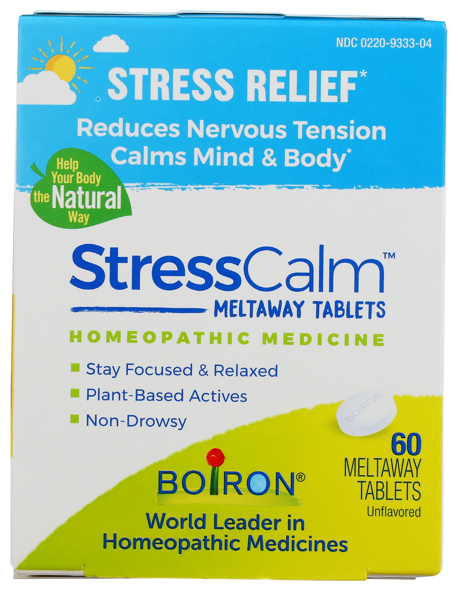 Boiron Stress Calm 60 Tablets Front