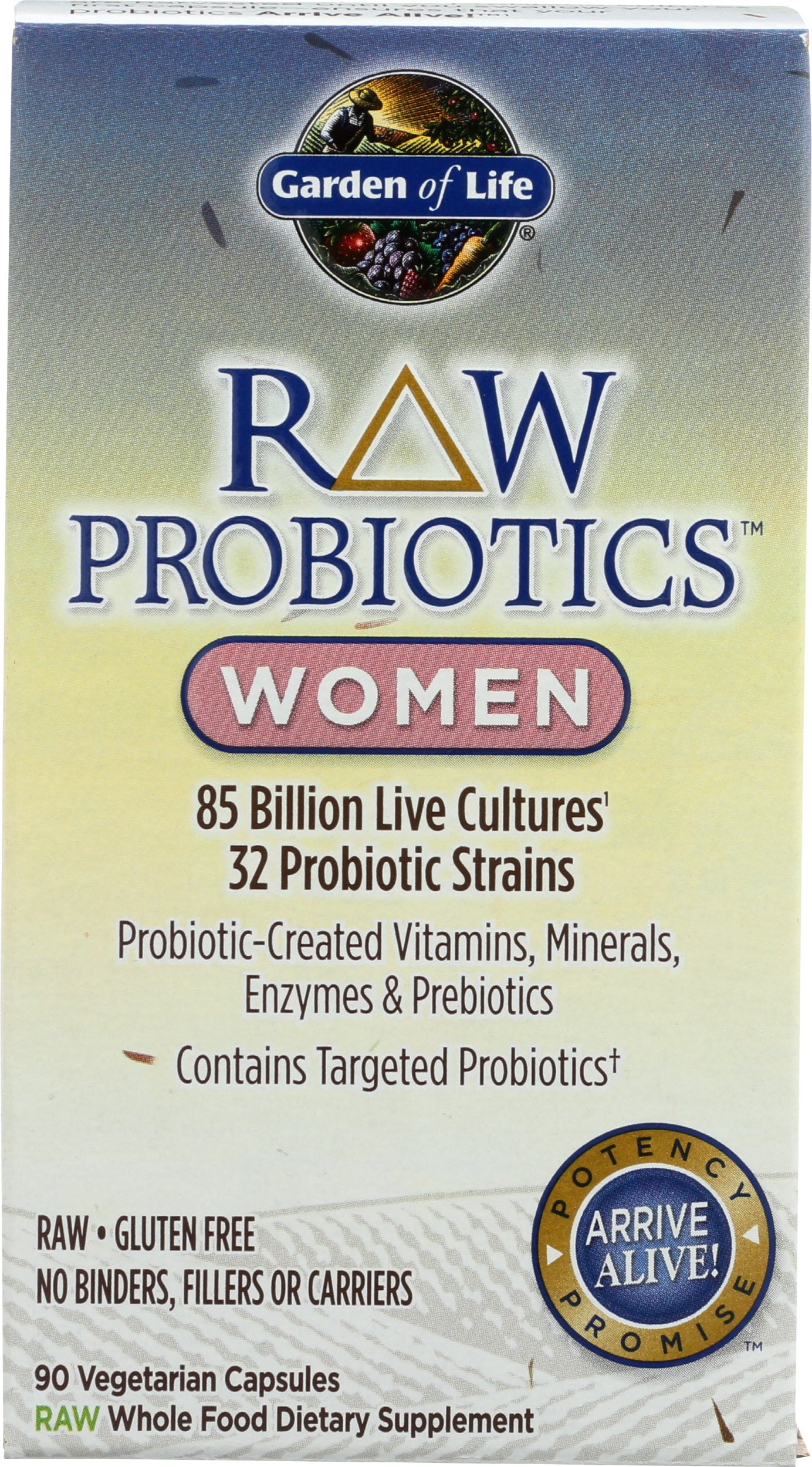 Garden of Life Raw Probiotics Women Front of Box