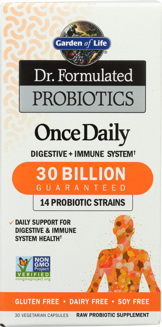 Garden of Life Once Daily Probiotics Front of Box
