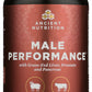 Ancient Nutrition Male Performance with Grass-Fed Liver, Prostate and Pancreas 180 Capsules Front