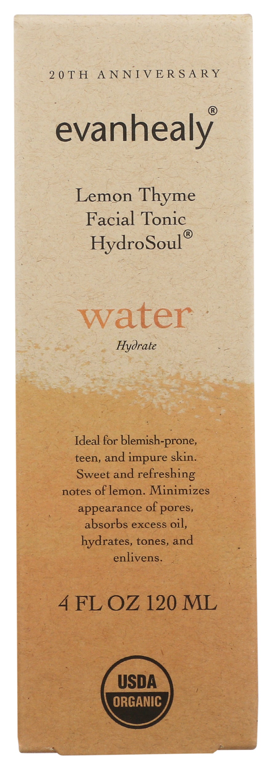 evanhealy Lemon Thyme Facial Tonic HydroSoul Water 4 Fl. Oz. Front