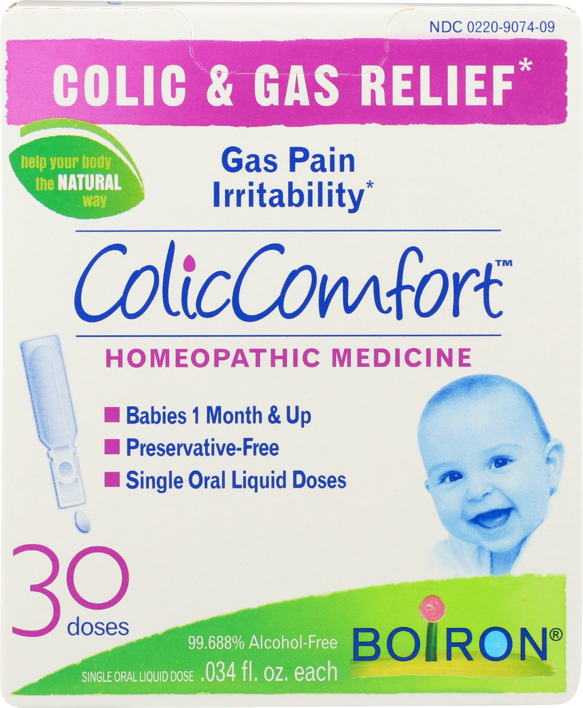 Boiron ColicComfort Gas & Colic Relief 30 Liquid Doses Front