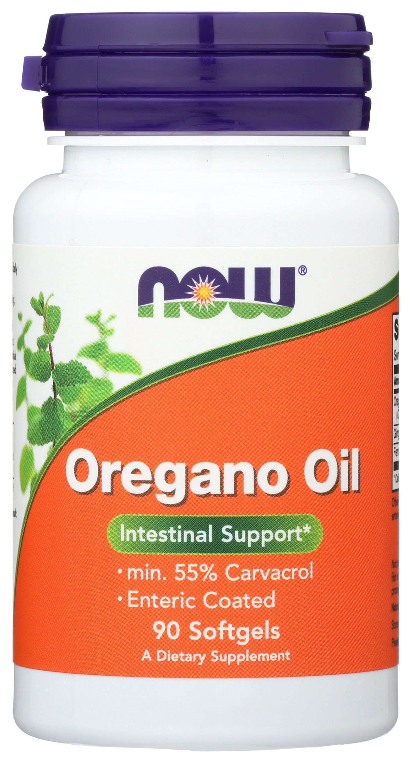 Now Foods Oregano Oil 90 Softgels Front of Bottle