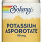Solaray Potassium Asporotate 99mg 100 Capsules Front of Bottle