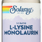 Solaray L-Lysine Monolaurin 60 VegCaps Front