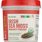BareOrganics Raw Irish Sea Moss Immunity Powder 8oz Front of Bottle