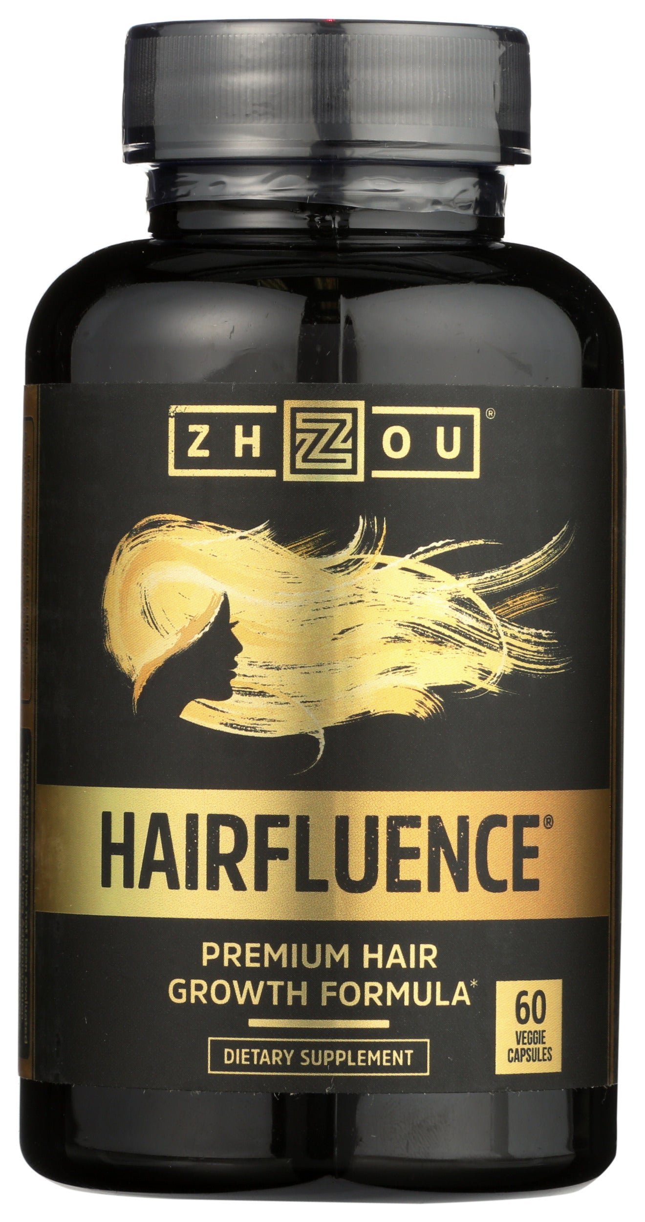 Zhou Hairfluence 60 Veggie Capsules Front