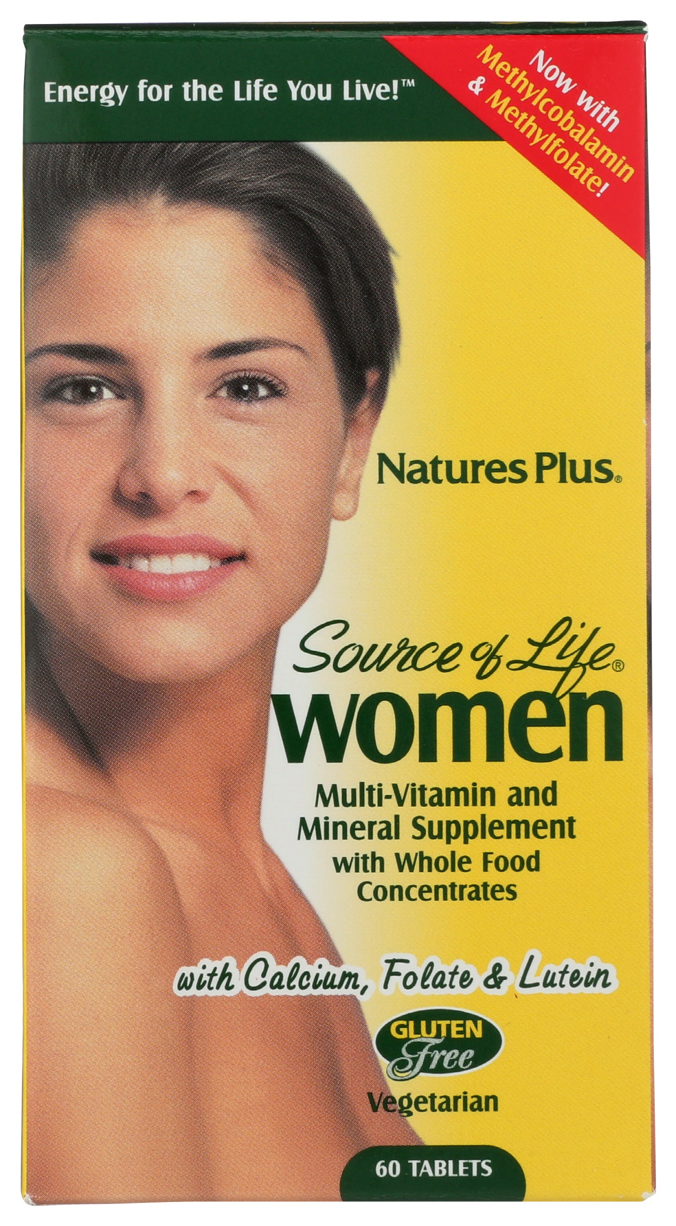 NaturesPlus Source of Life Women Multivitamin 60 Tablets Front of Box