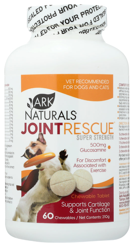 Ark Naturals Joint Rescue 500mg Glucosamine 60 Chewables