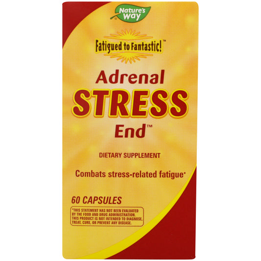 Nature's Way Adrenal Stress End 60 Capsules Front of Box