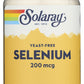 Solaray Yeast-Free Selenium 200mcg 90 VegCaps Front of Bottle