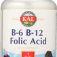 KAL B6-B12 Folic Acid 60 Lozenges Front of Bottle