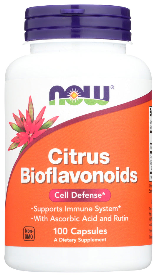 Now Foods Citrus Bioflavonoids 100 Capsules Front of Bottle