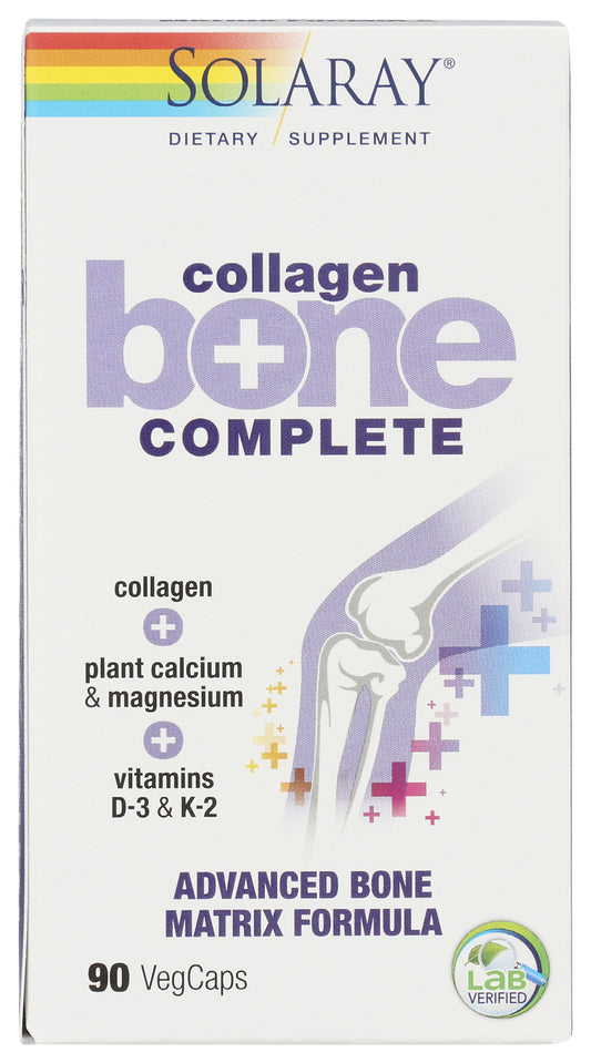 Solaray Collagen Bone Complete 90 VegCaps Front of Box
