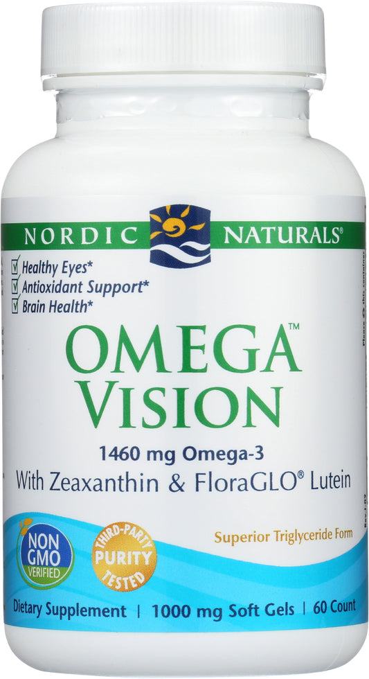 Nordic Naturals Omega Vision 60 Soft Gels Front