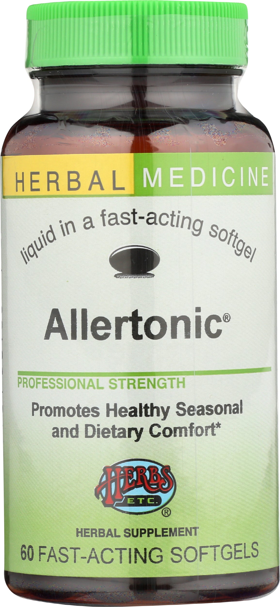 Herbs Etc. Allertonic 60 Softgels Front of Bottle