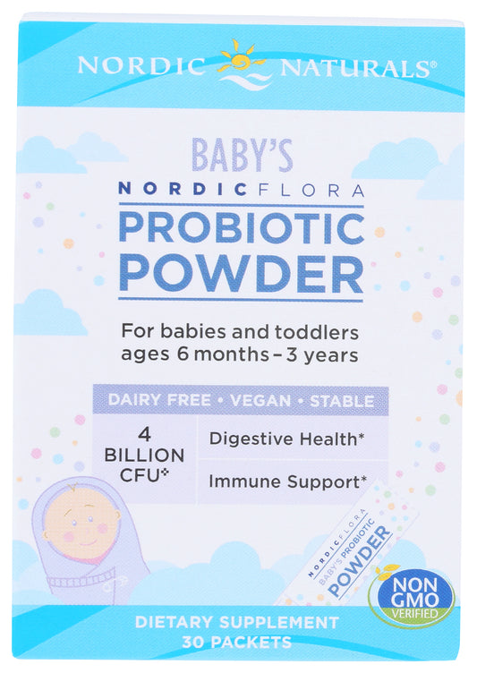 Nordic Naturals Baby's Probiotic Powder 30 Packets Front