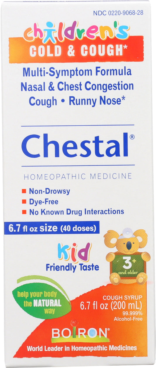 Boiron Chestal Children's Cold & Cough 6.7 fl. oz. Front