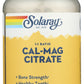 Solaray Cal-Mag Citrate 180 VegCaps Front of Bottle
