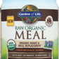 Garden of Life Raw Organic Meal Chocolate Cacao Flavor 509g Front of Tub