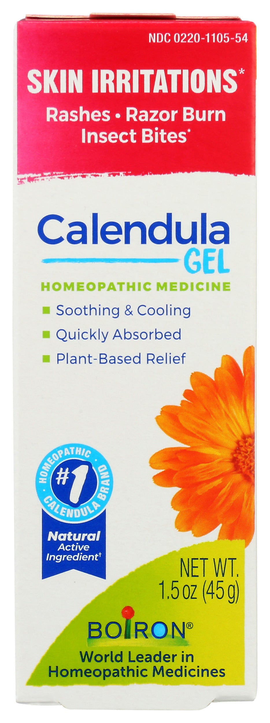 Boiron Calendula Gel 1.5 oz Front