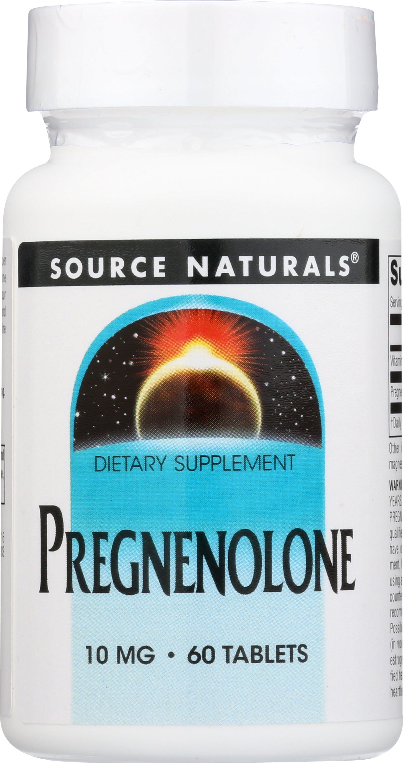 Source Naturals Pregnenolone 60 Tablets Front