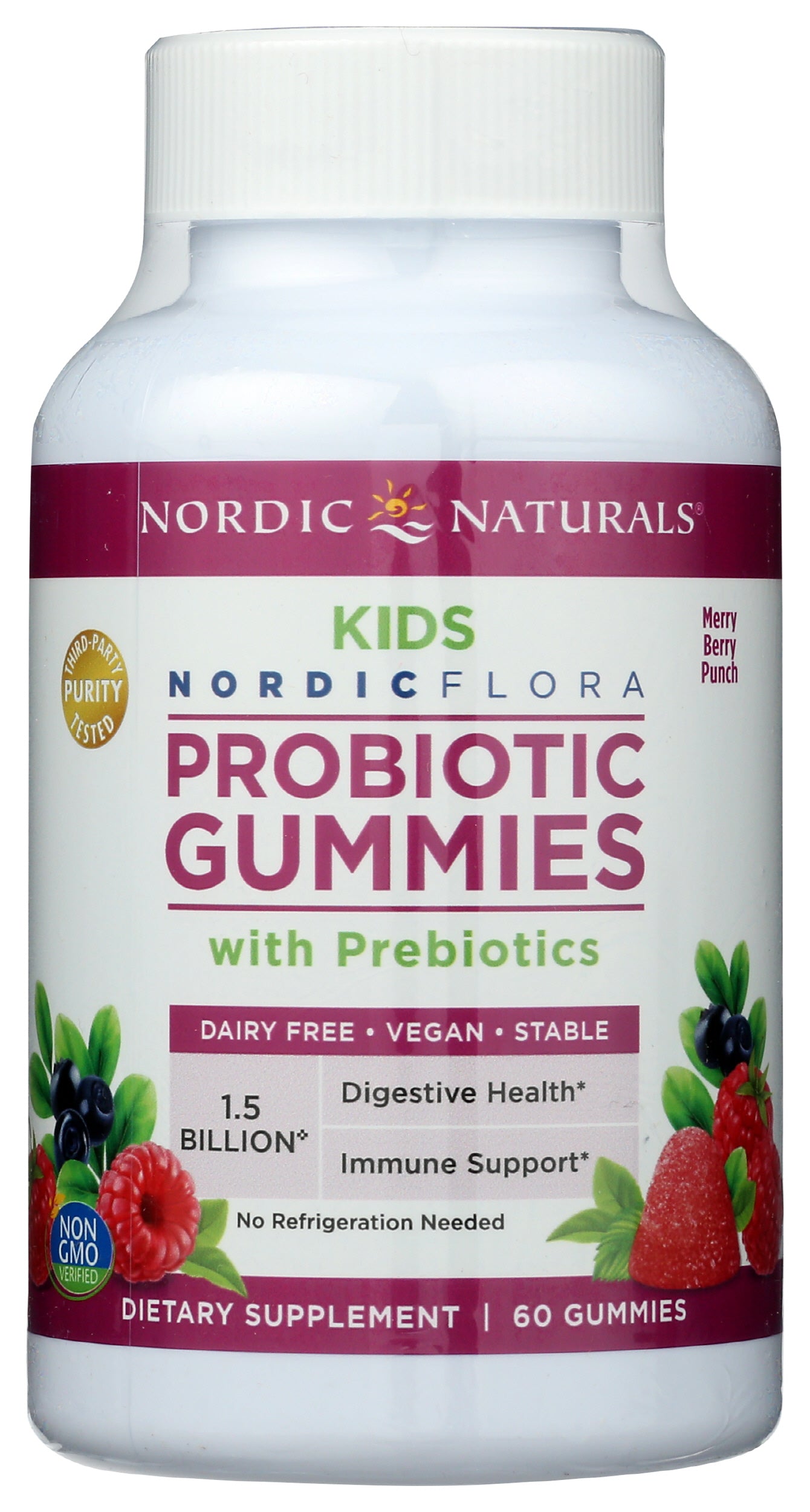 Nordic Naturals Kids Probiotic 60 Gummies Front