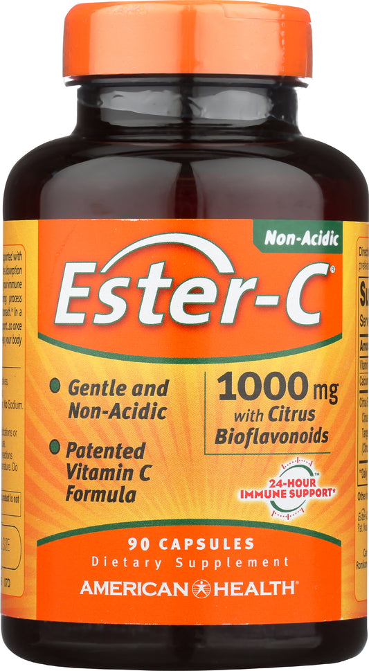 American Health Ester-C 1000mg 90 Capsules Front of Bottle