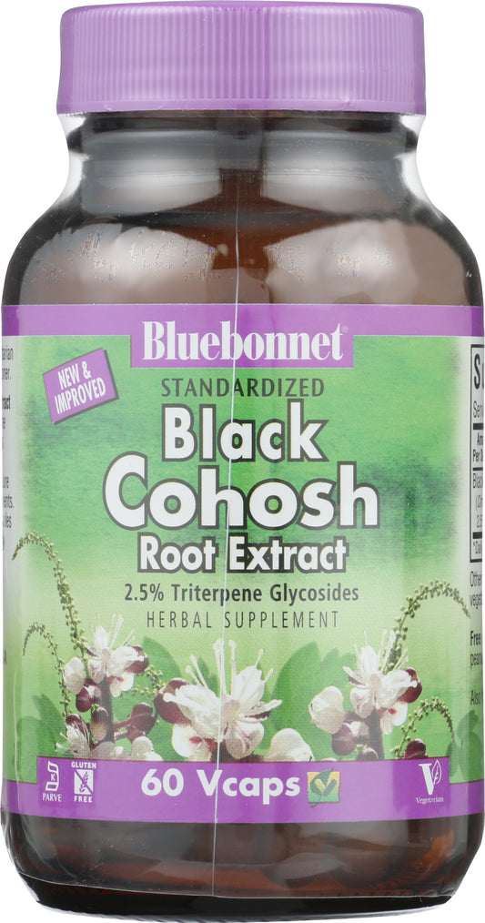 Bluebonnet Black Cohosh 60 Vegetable Capsules Front