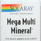 Solaray Mega Multi Mineral 200 Capsules Front of Bottle