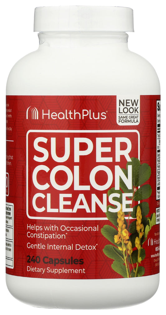 HealthPlus Super Colon Cleanse 240 Capsules Front